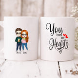 Couple Cute Chibi - " You Own My Heart " Personalized Mug - VIEN-CML-20220223-01