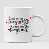 Cute Chibi Winter Couple - " Loved You Then, Love You Still, Always Have, Always Will " Personalized Mug - NGUYEN-CML-20220112-03