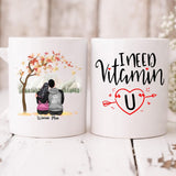 Autumn Couple -  " I Need Vitamin " Personalized Mug - NGUYEN-CML-20220115-01