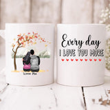 Autumn Couple -  " Every Day I Love You More " Personalized Mug - NGUYEN-CML-20220115-01