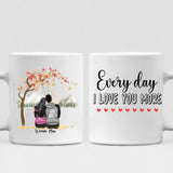 Autumn Couple -  " Every Day I Love You More " Personalized Mug - NGUYEN-CML-20220115-01