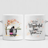 Autumn Couple -  " It's The Most Wonderful Time Of The Year " Personalized Mug - NGUYEN-CML-20220115-01