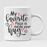 Autumn Couple -  " My Favorite Place Is Inside Your Hug " Personalized Mug - NGUYEN-CML-20220115-01