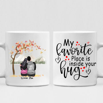 Autumn Couple -  " My Favorite Place Is Inside Your Hug " Personalized Mug - NGUYEN-CML-20220115-01