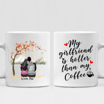 Autumn Couple -  " My Girlfriend Is Hotter Than My Coffee " Personalized Mug - NGUYEN-CML-20220115-01