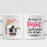 Autumn Couple -  " My Heart Is Perfect Because You Are Inside " Personalized Mug - NGUYEN-CML-20220115-01