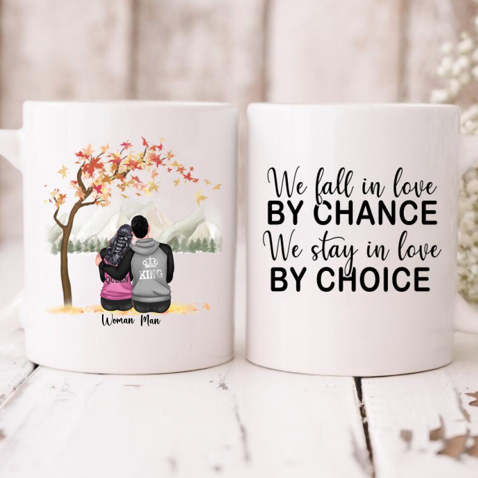 Autumn Couple -  " We Fall In Love By Chance We Stay In Love By Choice " Personalized Mug - NGUYEN-CML-20220115-01