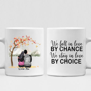 Autumn Couple -  " We Fall In Love By Chance We Stay In Love By Choice " Personalized Mug - NGUYEN-CML-20220115-01