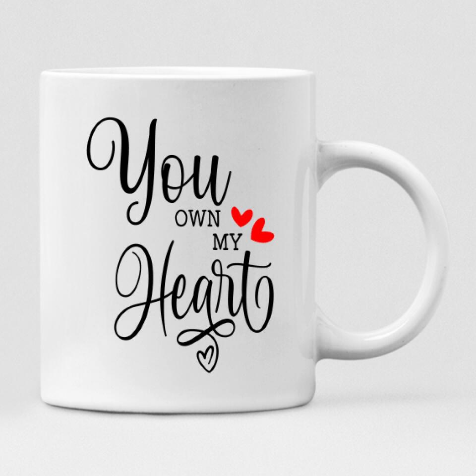 Autumn Couple -  " You Own My Heart " Personalized Mug - NGUYEN-CML-20220115-01