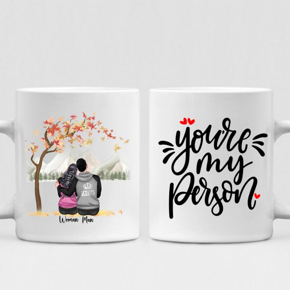 Autumn Couple -  " You're My Person " Personalized Mug - NGUYEN-CML-20220115-01