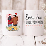 Christmas Couple - " Every Day I Love You More " Personalized Mug - NGUYEN-CML-20220111-02