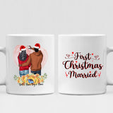 Christmas Couple - " First Christmas Married " Personalized Mug - NGUYEN-CML-20220111-02