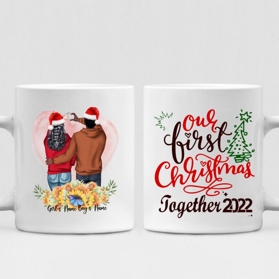 Christmas Couple - " Our First Christmas Together 2022 " Personalized Mug - NGUYEN-CML-20220111-02