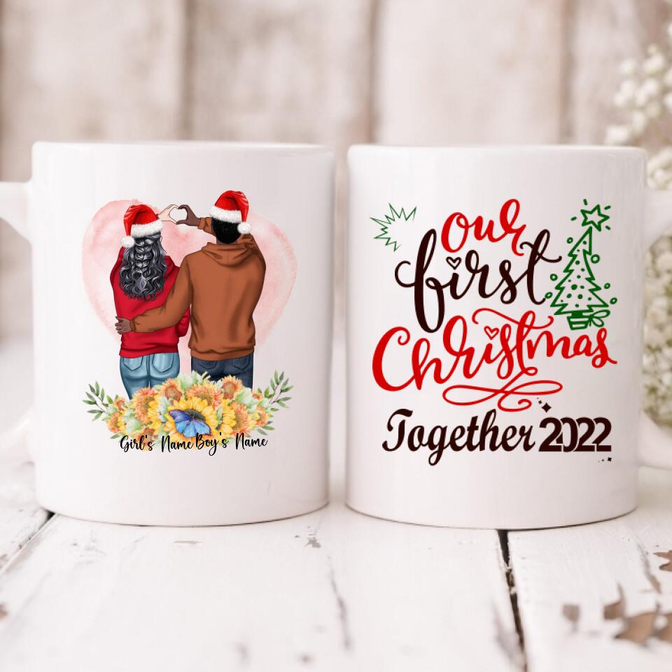 Christmas Couple - " Our First Christmas Together 2022 " Personalized Mug - NGUYEN-CML-20220111-02