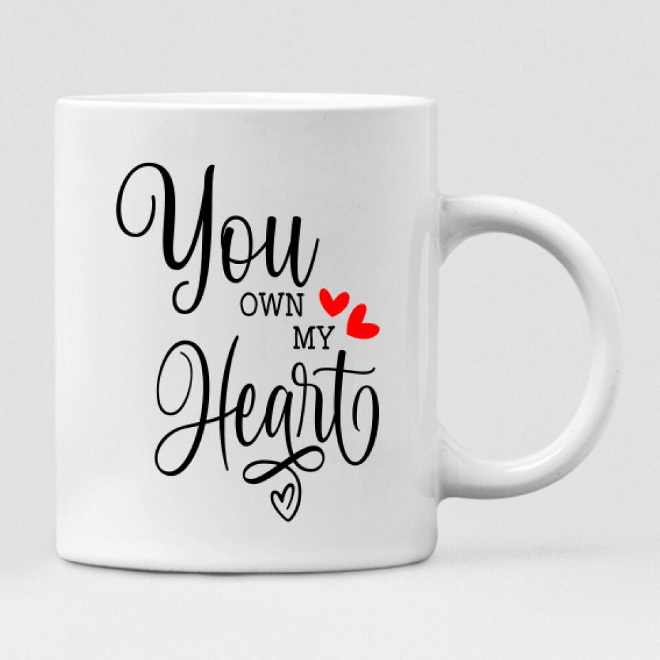 Christmas Couple - " You Own My Heart " Personalized Mug - NGUYEN-CML-20220111-02