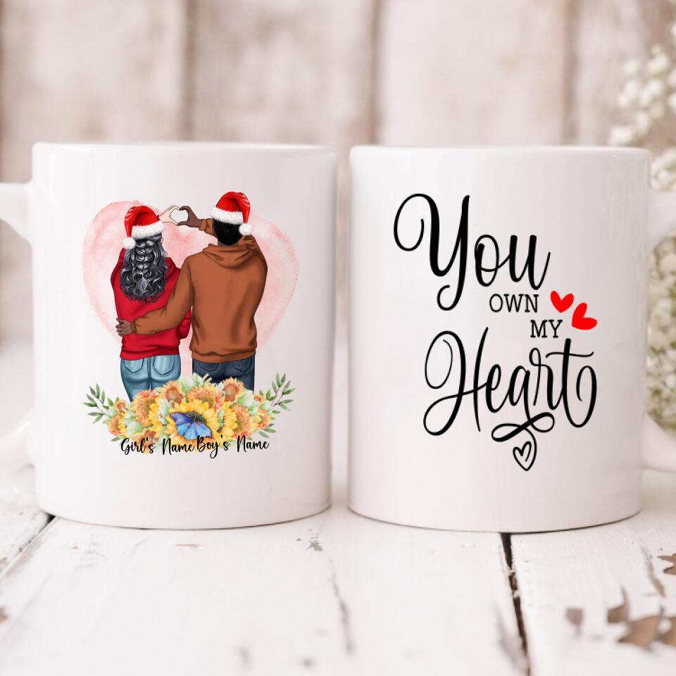 Christmas Couple - " You Own My Heart " Personalized Mug - NGUYEN-CML-20220111-02
