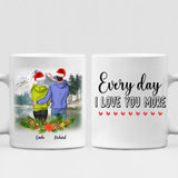 Winter Couples - " Every Day I Love You More " Personalized Mug - CUONG-CML-20220107-01