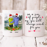 Winter Couples - " In A Sea Of People My Eyes Will Always Search For You " Personalized Mug - CUONG-CML-20220107-01