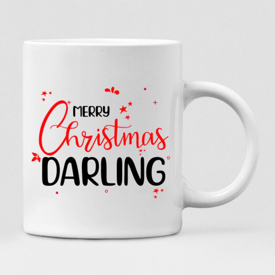 Winter Couples - " Merry Christmas Darling " Personalized Mug - CUONG-CML-20220107-01
