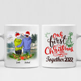 Winter Couples - " Our First Christmas Together 2022 " Personalized Mug - CUONG-CML-20220107-01