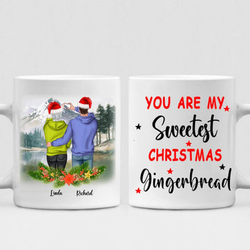 Winter Couples - " You Are My Sweetest Christmas Gingerbread " Personalized Mug - CUONG-CML-20220107-01