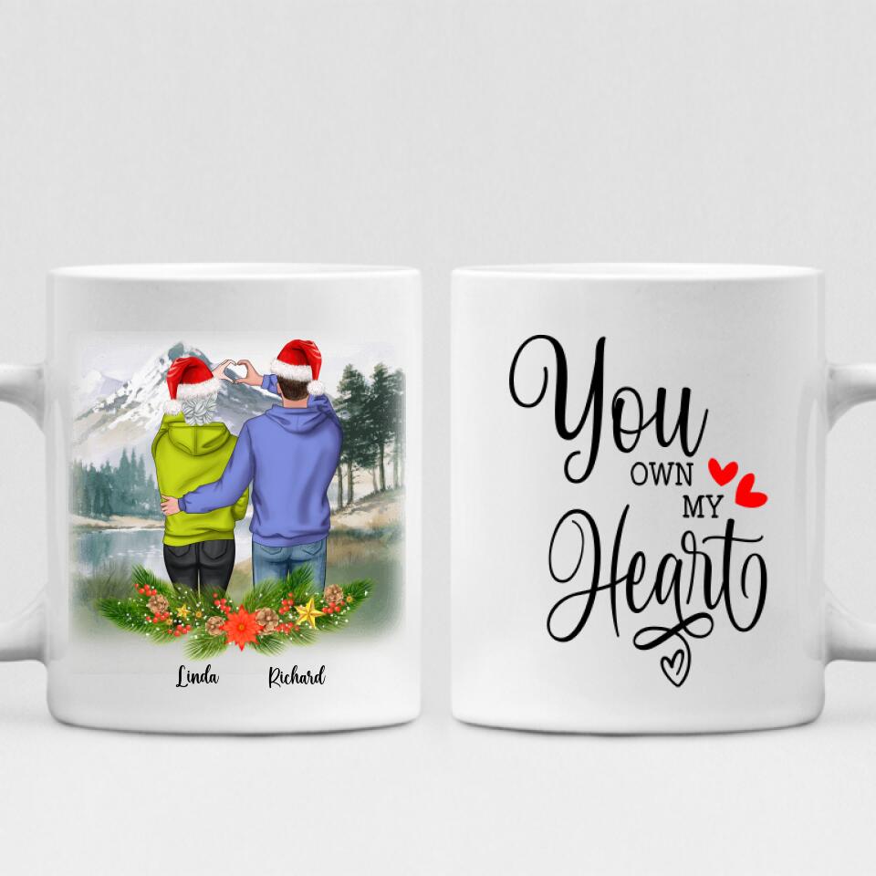 Winter Couples - " You Own My Heart " Personalized Mug - CUONG-CML-20220107-01