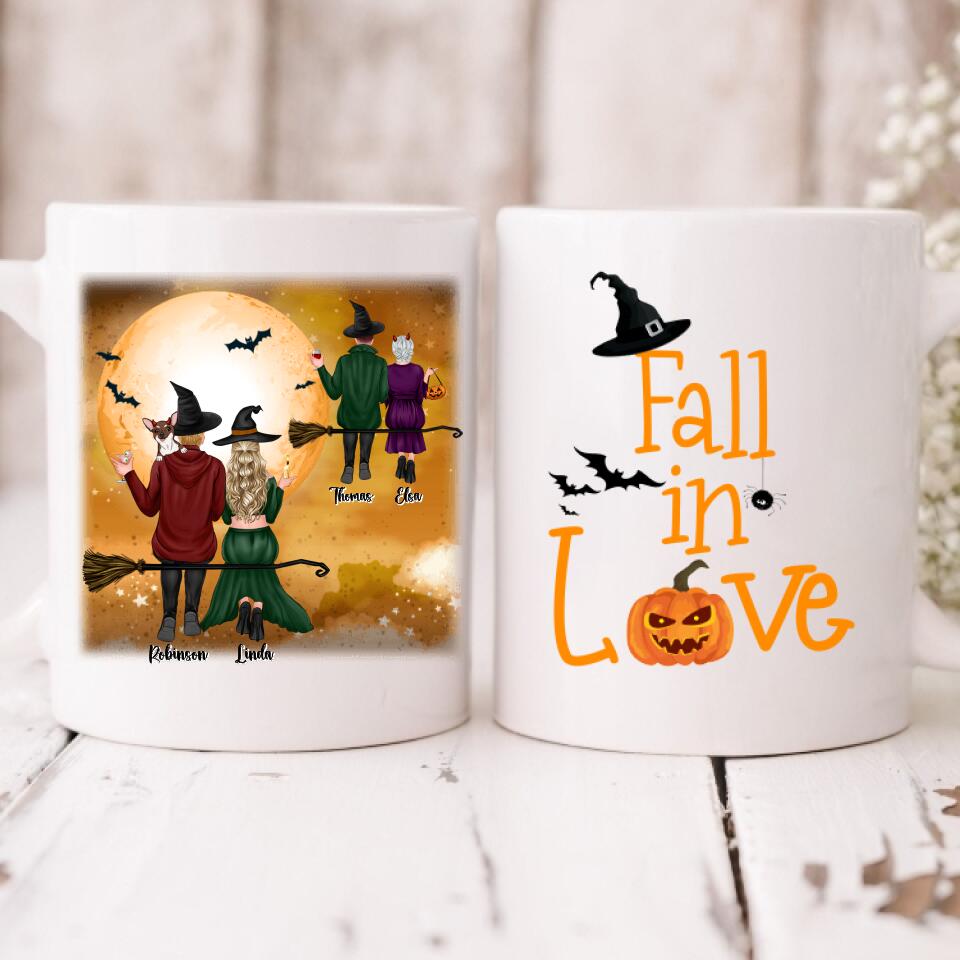 Halloween Couple - " Fall In Love " Personalized Mug - VIEN-CML-20220221-02