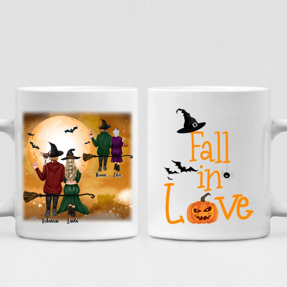 Halloween Couple - " Fall In Love " Personalized Mug - VIEN-CML-20220221-02
