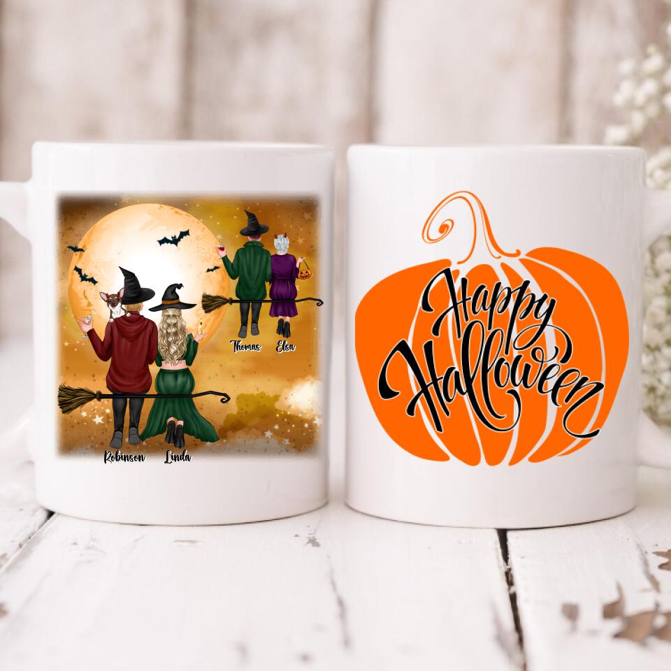 Halloween Couple - " Happy Halloween " Personalized Mug - VIEN-CML-20220221-02