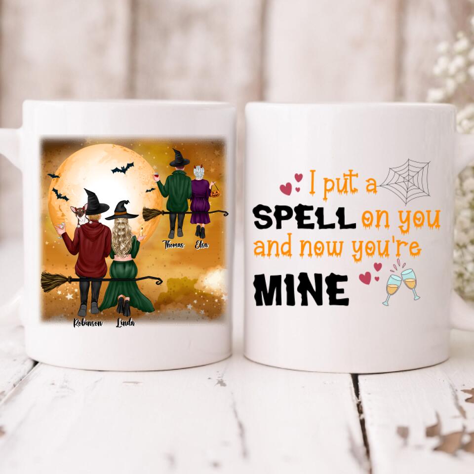 Halloween Couple - " I Put A Spell On You And Now You're Mine " Personalized Mug - VIEN-CML-20220221-02