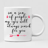 Halloween Couple - " In A Sea Of People My Eyes Will Always Search For You " Personalized Mug - VIEN-CML-20220221-02