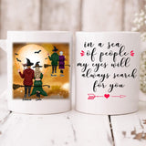 Halloween Couple - " In A Sea Of People My Eyes Will Always Search For You " Personalized Mug - VIEN-CML-20220221-02