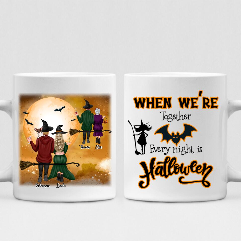 Halloween Couple - " When We’re Together Every Night Is Halloween " Personalized Mug - VIEN-CML-20220221-02