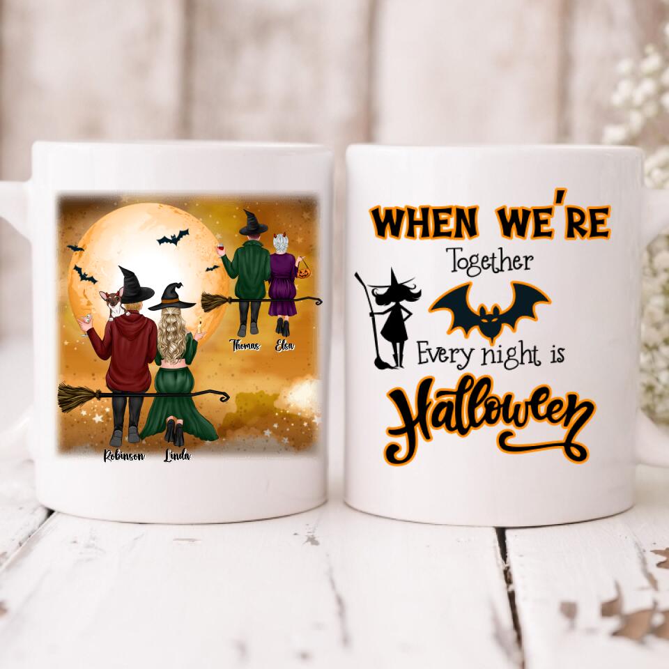 Halloween Couple - " When We’re Together Every Night Is Halloween " Personalized Mug - VIEN-CML-20220221-02