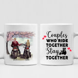 Couple Motorcycle - " Couples Who Ride Together Stay Together " Personalized Mug - VIEN-CML-20220106-03