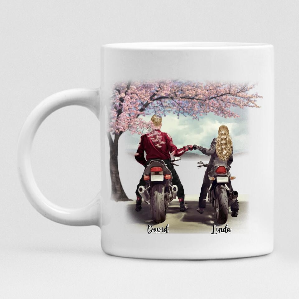 Couple Motorcycle - " Have Love In Your Heart And Peace In Your Home And A Motorcycle In Your Garage " Personalized Mug - VIEN-CML-20220106-03
