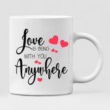Couple Motorcycle - " Love Is Being With You Anywhere " Personalized Mug - VIEN-CML-20220106-03