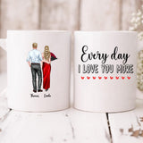 Couple Valentine - " Every Day I Love You More " Personalized Mug - VIEN-CML-20220113-01