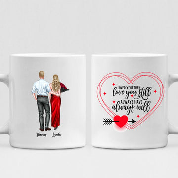 Couple Valentine - " Loved You Then, Love You Still, Always Have, Always Will " Personalized Mug - VIEN-CML-20220113-01