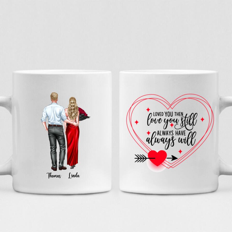 Couple Valentine - " Loved You Then, Love You Still, Always Have, Always Will " Personalized Mug - VIEN-CML-20220113-01