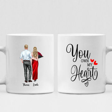 Couple Valentine - " You Own My Heart " Personalized Mug - VIEN-CML-20220113-01