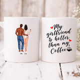 Couple Valentine - " My Girlfriend Is Hotter Than My Coffee " Personalized Mug - CUONG-CML-20210117-01