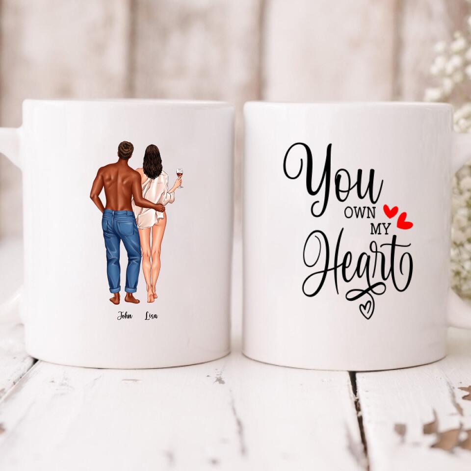 Couple Valentine - " You Own My Heart " Personalized Mug - CUONG-CML-20210117-01