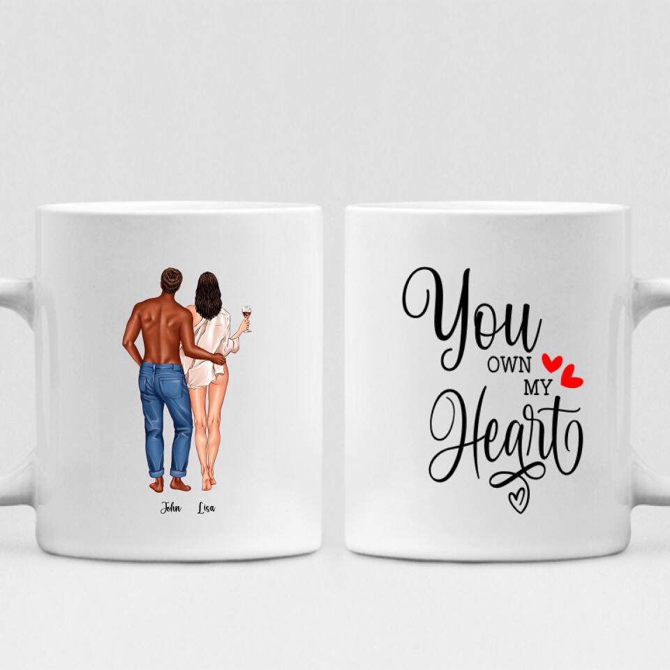 Couple Valentine - " You Own My Heart " Personalized Mug - CUONG-CML-20210117-01