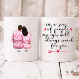 Valentine Couple - " In A Sea Of People My Eyes Will Always Search For You " Personalized Mug - CUONG-CML-20210117-02