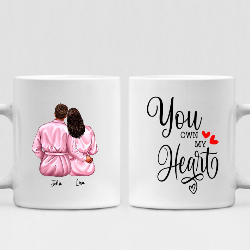 Valentine Couple - " You Own My Heart " Personalized Mug - CUONG-CML-20210117-02