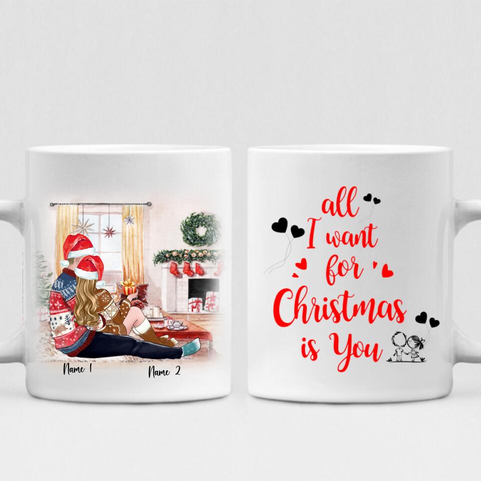 Xmas Couple - " All I Want For Christmas Is You " Personalized Mug - VUONG - CML-20200105-01