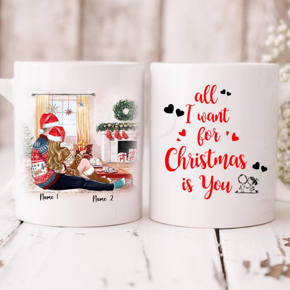 Xmas Couple - " All I Want For Christmas Is You " Personalized Mug - VUONG - CML-20200105-01