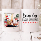 Xmas Couple - " Every Day I Love You More " Personalized Mug - VUONG - CML-20200105-01