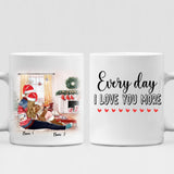 Xmas Couple - " Every Day I Love You More " Personalized Mug - VUONG - CML-20200105-01